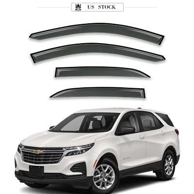 Fits 18-24 Chevy Equinox Slim Style Window Visors Rain Sun Guard 4PC Deflector Foto 1 de 4