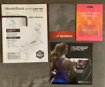 NordicTrack SpaceSaver SE 9i Elíptica Negra Ligeramente Usada NTEL14416.3 Foto 1 de 2