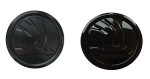 2 uds Skoda signo negro Octavia 5E sedán combi emblema delantero trasero mate gla - Imagen 1 de 4