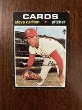 1971 Topps Baseball #55 Steve Carlton  St. Louis Cardinals HOF   Free Shipping!