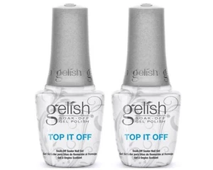 Gelish - Soak Off Sealer Nail Gel TOP IT OFF 2pc Combo - Picture 1 of 1