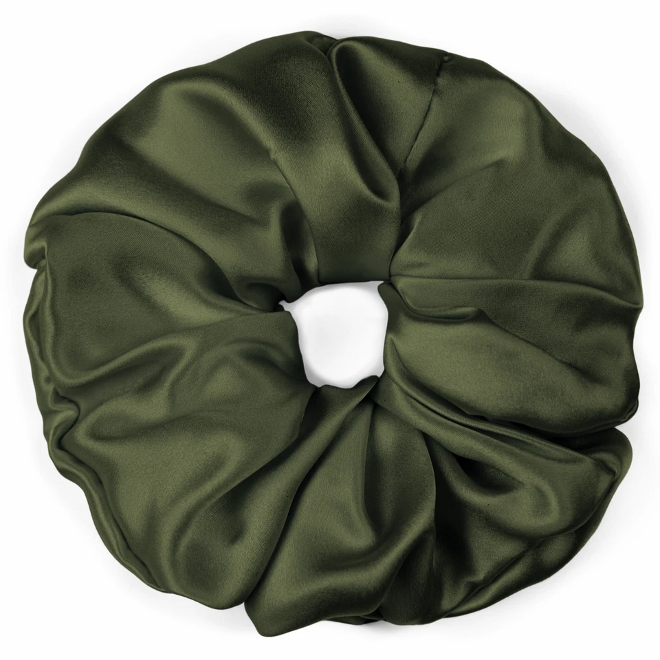 Jumbo 100% Mulberry Silk Scrunchie – Handmade in USA - Hair Tie - Image 1 of 1