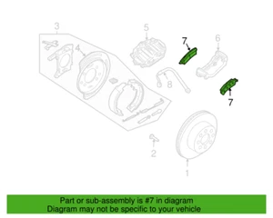 Genuine OEM GM Chevrolet Suburban 2500 Rear Disc Brake Pad Set 2007-13 19210707 - Picture 1 of 4