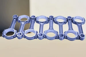 Small Block Chevy SBC 350 5140 Steel I-Beam Connecting Rods 5.7 Inch, Press Fit - Picture 1 of 7