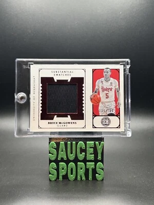 2022-23 Chronicles Draft Substantial Swatches Bryce McGowens - Nebraska Red /199 - Image 1 of 3