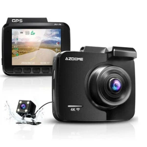AZDOME 4K Dash Cam WIFI GPS Dual Lens Car DVR Video Driving Recorder Dash Camera - Picture 1 of 9
