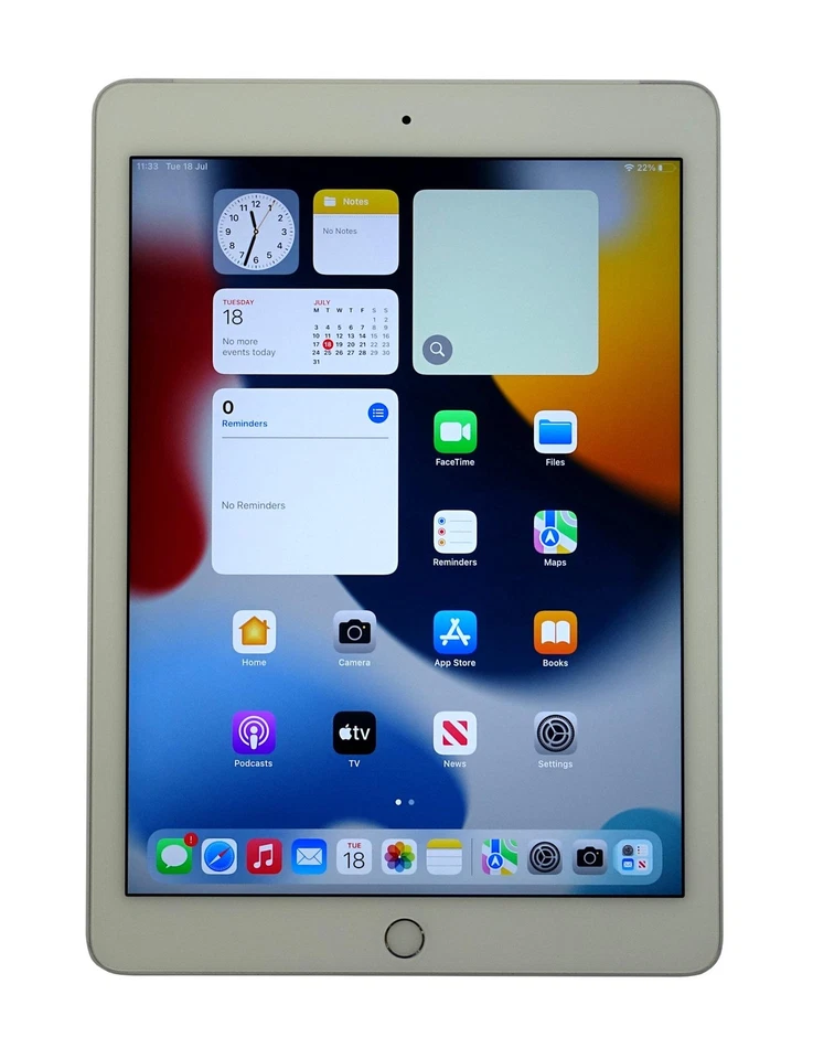 Apple iPad Air 2 Tablet, 64GB, WiFi + GSM-Vodafone, Silver, A1567 - Image 1 of 4