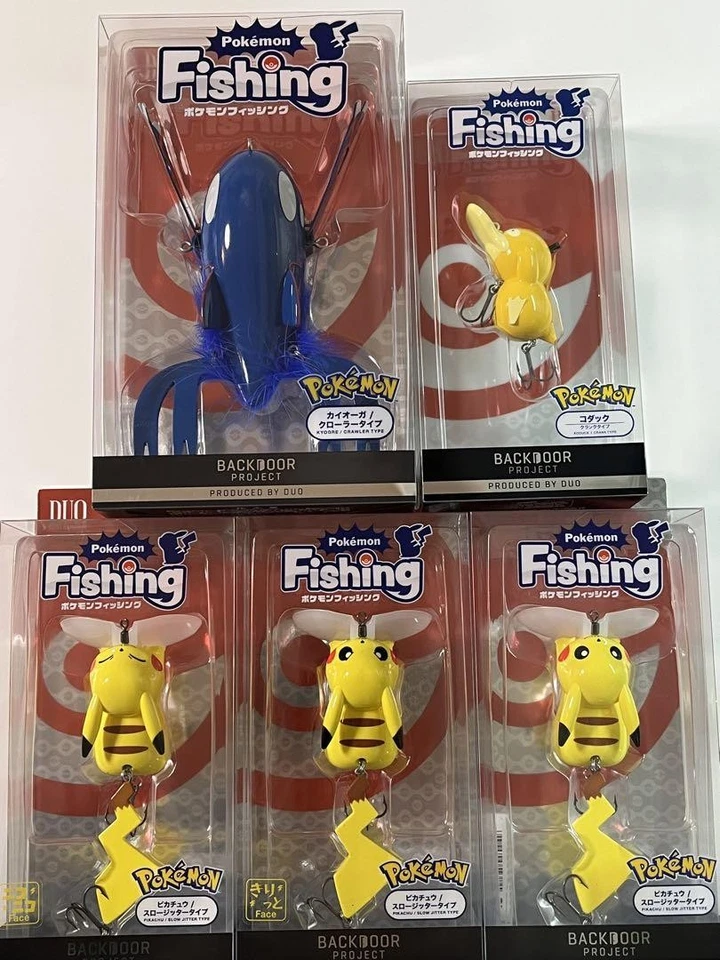 DUO Pokemon Angelköder Set 3 Arten Pikachu Kyogre Psyduck Outdoor Werkzeug Neu - Bild 1 von 3