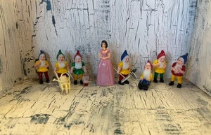 Juego de decoración de pastel de colección Blancanieves y los siete 7 enanitos SELLADO - Imagen 1 de 7