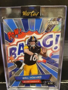 Wild Card Comix Bang 2025 - Will Howard RC #'d 2/15 - Imagen 1 de 2