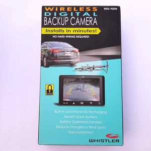 Whistler Wireless Digital Backup Camera Solar Powered No WIres WBU-900W NEW - Picture 1 of 6