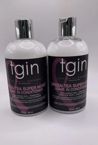 LOT OF 2 TGIN Green Tea Super Moist Leave-in Conditioner, 13 oz. - Picture 1 of 2
