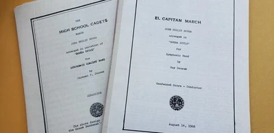 音乐会乐队乐谱 Sousa 高中学员 El Capitan Harmonica 巫师  — 第 1/4 张图片