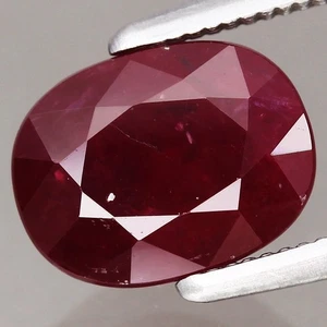 2.19ct 8.14x6.24mm Oval Natural Heated Red Ruby Gemstone Madagascar, Africa - Picture 1 of 4