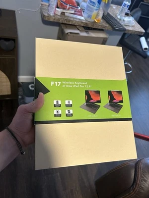 F17 Wireless Keyboard Case Bluetooth Backlit LED For iPad Pro 12.9" F129-ATS - Image 1 of 3