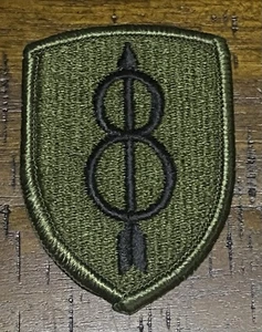 Vintage US Army 8th Infantry Division Subdued Patch NEW Unused United States - Picture 1 of 2