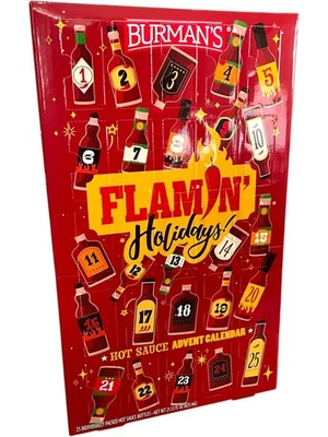 Aldi BURMAN'S 25 Days of Holiday Heat Hot Sauce Advent Calendar 2025 NEW - Image 1 of 4