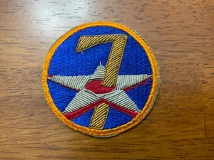 WWII Era 7th Air Force AAF Bullion Patch Gemsco Made - Picture 1 of 2