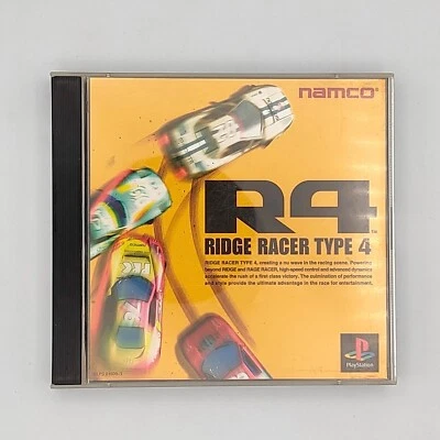 R4 Ridge Racer Type 4 w/ Reg card 1998 Sony PlayStation PS1 NAMCO 3D Racing - Image 1 of 4