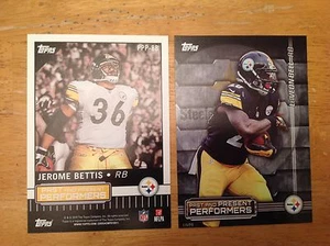 Jerome Bettis Le'VEON BELL Steelers MVP  Past & Present 2015 Topps 5x7 #/99 made - Zdjęcie 1 z 1