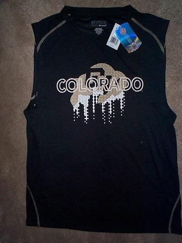 ($28) Colorado Buffaloes ncaa PERFORMANCE Jersey Shirt Adult MENS/MEN'S (L-LARGE Cover