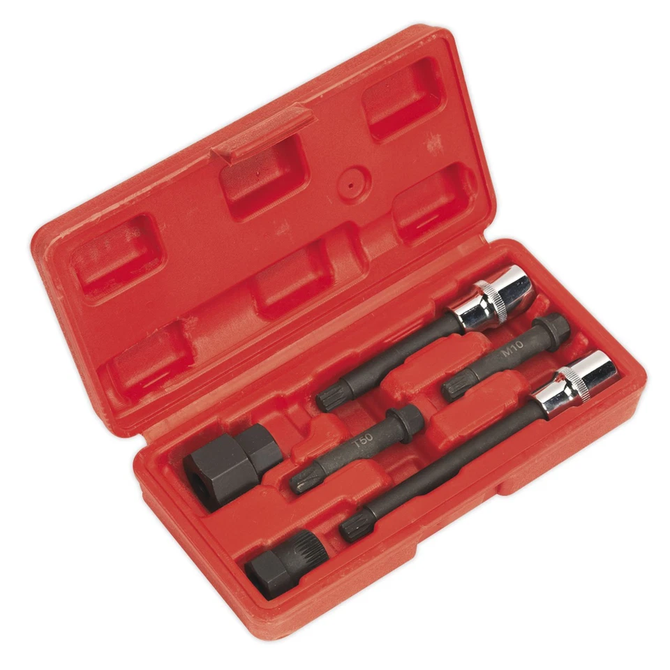 sealey alternator freewheel pulley removal set 6 pc sx 400 vehicle service tools