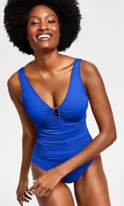Lauren Ralph Lauren  Ring Over The Shoulder One Piece Swimsuit. Sz 4. $145 Valu - Picture 1 of 5