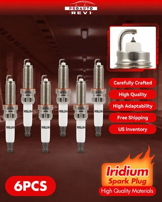 Pack 6 Iridium Spark Plugs For 2011-2017 BMW X3 X5 X6 3.0L V6 - Image 1 of 4