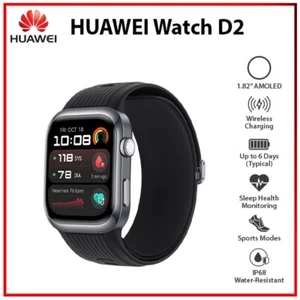 (New) Huawei Watch D2 BLACK 1.82" AMOLED Bluetooth iOS Android Smartwatch - Picture 1 of 6