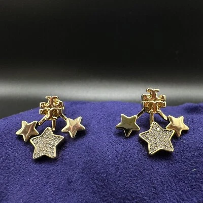 Tory Burch Kira Shooting Star Pavé Crystal Earrrings | Giftable, New | Packaging - Image 1 of 3