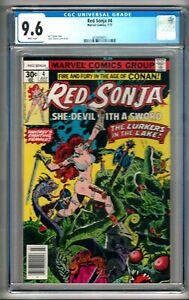 Red Sonja #4 (1977) CGC 9.6 White Pages  Frank Thorne - Roy Thomas 