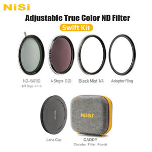 Nisi Swift System Adsorbable Round Filter Set ND1-5 5-9 1-9 Stops Black Mist UV
