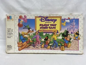 Vtg Disney Follow That Mouse Board Game 90% Complete 1986 Milton Bradley Parts - Picture 1 of 3