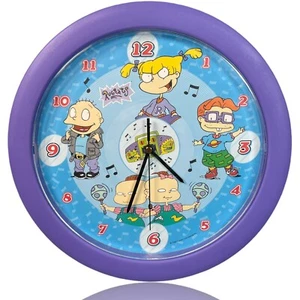 Vintage Nickelodeon Rugrats sprechende Wanduhr Tommy Angelical Chuckie The Twins - Bild 1 von 14