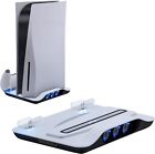 Vertical PS5 Console Cooling Charger Station, Multifunctional & New - White