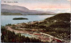 COROVA, Alaska AK birds eye view - Postcard - Picture 1 of 2