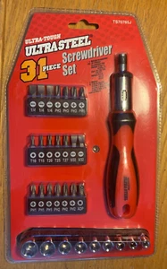 31 Stück Ultra-Tough UltraSteel Schraubendreher Set Factory Sealed Neu Ratsche/Bits - Bild 1 von 3