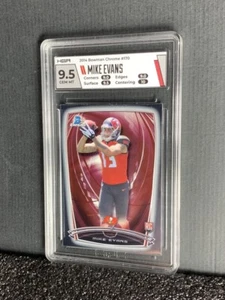 2014 HGA 9.5 Gem🔥Mint Rookie RC Mike Evans Graded Bowman Chrome Pop Zero Higher - Picture 1 of 5