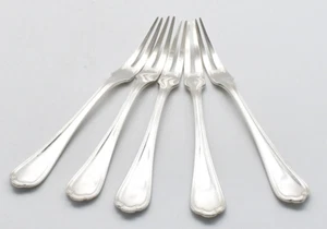 Christofle 5 fourchettes escargots Spatours métal argenté french snail forks (B) - Picture 1 of 4