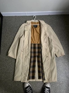 Vintage Burberry Rain Coat Reg 42 - Picture 1 of 11