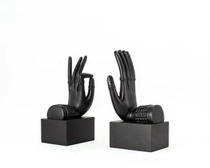Bookends "Buddha Hands." Handcrafted in Ukraine. Free Shipping. - Picture 1 of 7