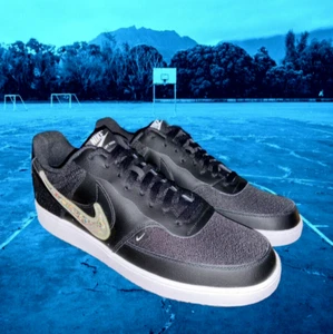 NIKE COURT VISION LOW PREMIUM SHOES DJ1974-001 MENS 13 BLACK RARE NEW IN BOX - Picture 1 of 16