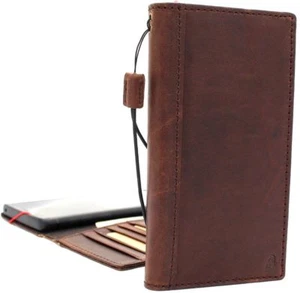 Genuine leather Case for Samsung Galaxy S10 Plus wallet book luxury slim rubber - Picture 1 of 8