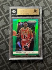 2013-14 Panini Prizm Scottie Pippen Prizms Green #223 BGS 10 Chicago Bulls