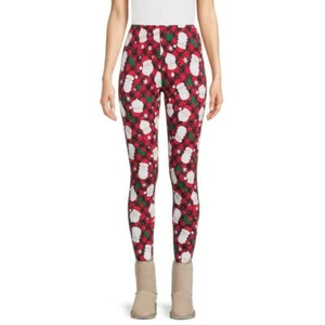 No Boundaries Juniors Holiday Print Santa Leggings Multicolor Size XXL(19) - Picture 1 of 4