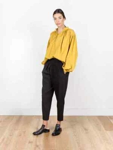 Blusa miele maniche lunghe cotone palloncino GRANE NERA taglia XS, nuova con etichetta - Foto 1 di 6