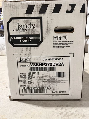 JANDY ePump 2.7 HP VARIABLE-SPEED POOL PUMP | 115/208-230 VAC | 2 AUX RELAYS - Image 1 of 3