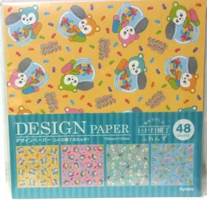 Papel de Diseño KYOWA Retro Animal Friends 4 Hecho en Japón 48 Hojas - Imagen 1 de 3