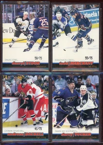 1999-00 Pacific Ice Blue xx/75  4 Card Lot - Picture 1 of 2