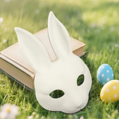 Halloween Hase Maske Geschenke Maskerade Maske Alltag Geburtstag Urlaub weiß - Bild 1 von 4